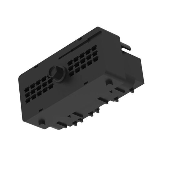 Black External Electrical Connector Housing, 30 Cavities - 57M8089,  image number 2