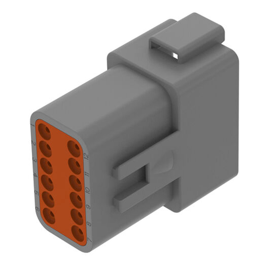 Gray External Electrical Connector Assembly, 12 Cavities - 57M7633,  image number 0