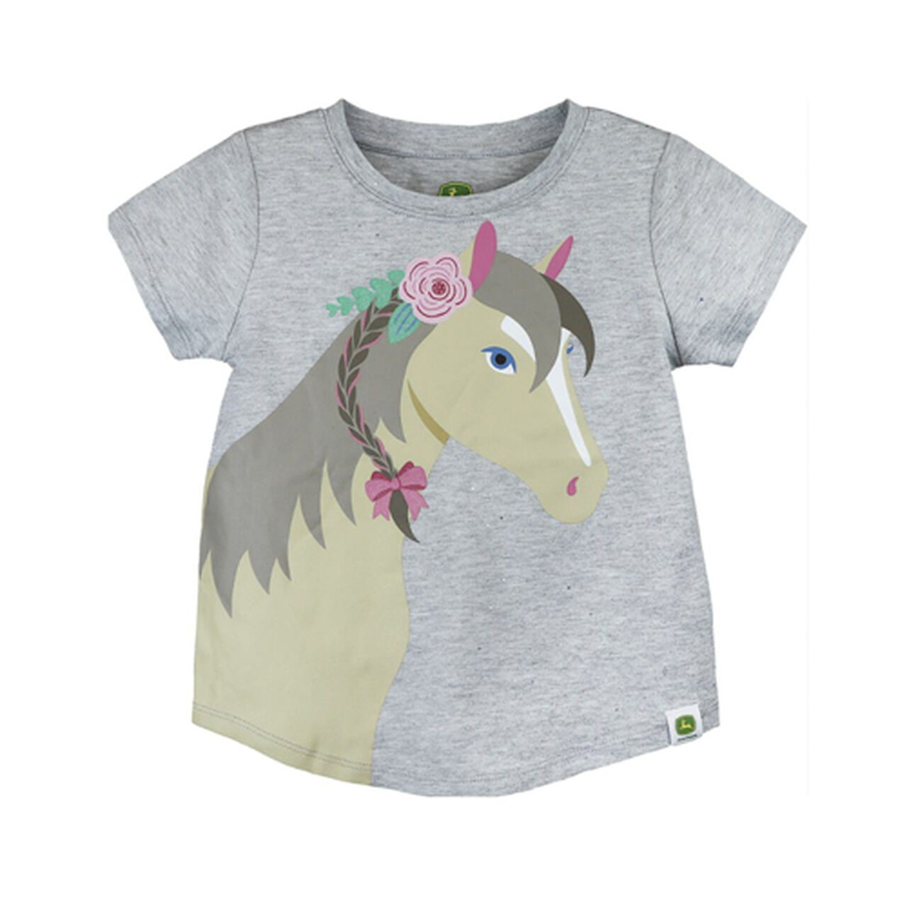 Gray Glitter Horse T-Shirt Sz  6 - LP796316,  image number 0