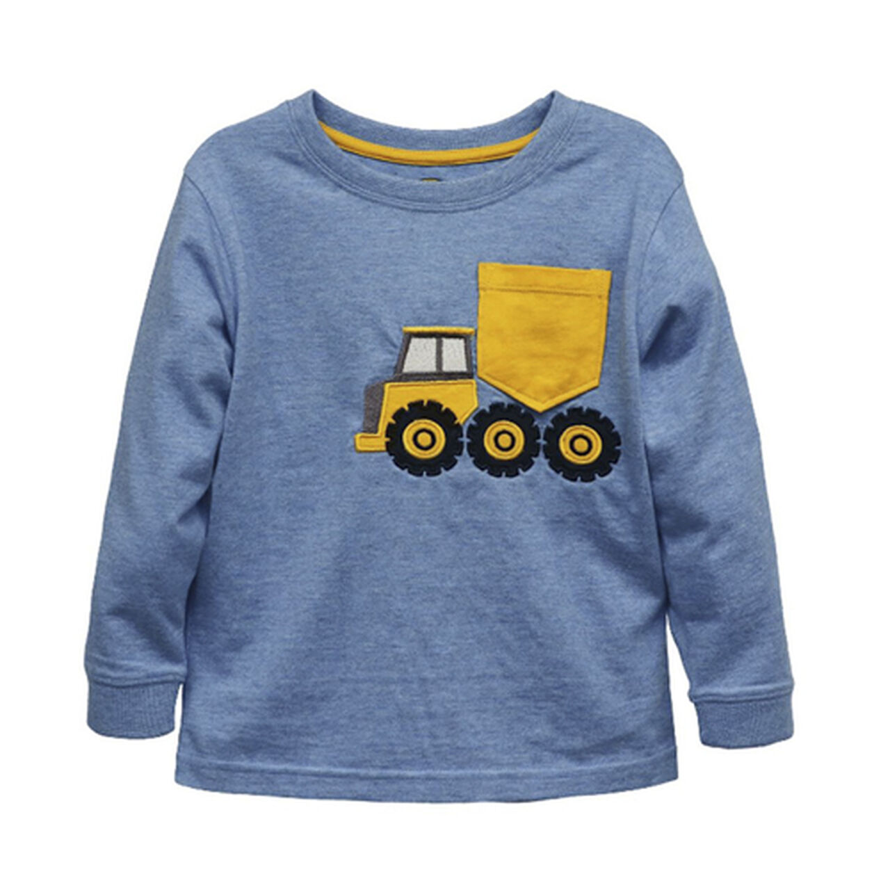 Blue Dump Truck Pocket Long Sleeve T-Shirt Sz 2T - LP816282,  image number 0