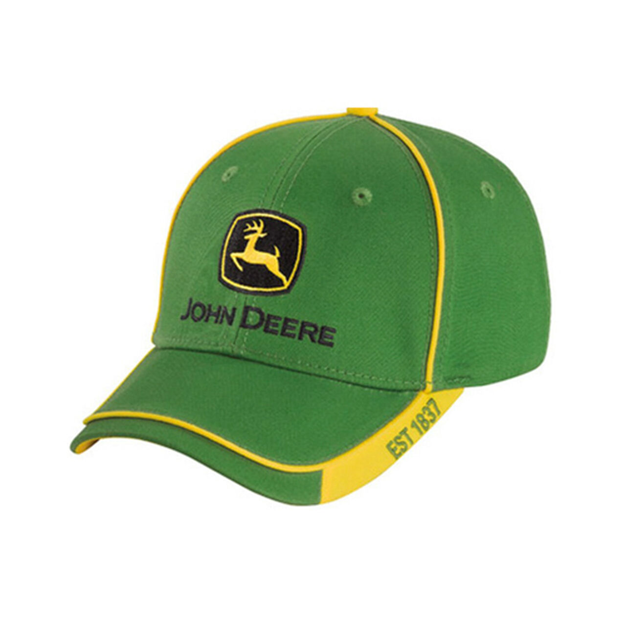 John Deere Green Yellow Est 1837 on Visor - LP67010,  image number 0