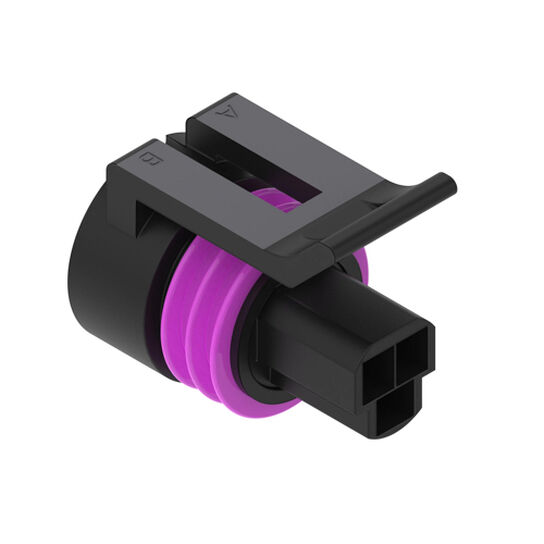 Black External Electrical Connector Housing, 3 Cavities - 57M7796,  image number 0
