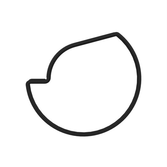 Vacuum Meter Door Seal - A74191,  image number 3