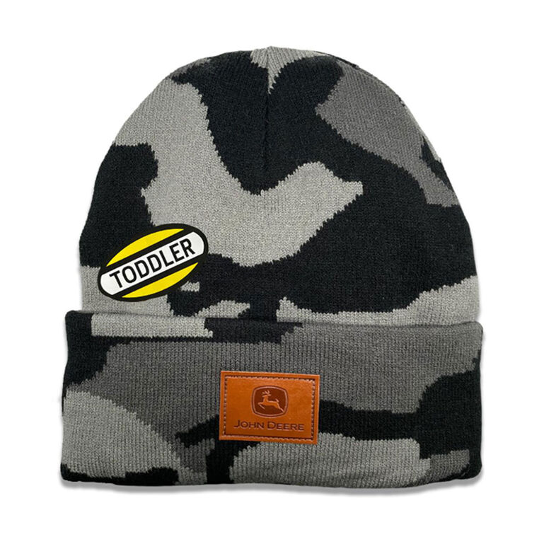 Toddler Black Storm Camo Beanie Stocking Cap - LP82717, 