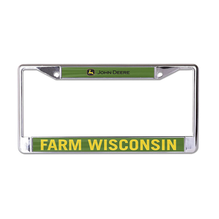 Metal Farm Wisconsin License Plate Holder - LP80535, 