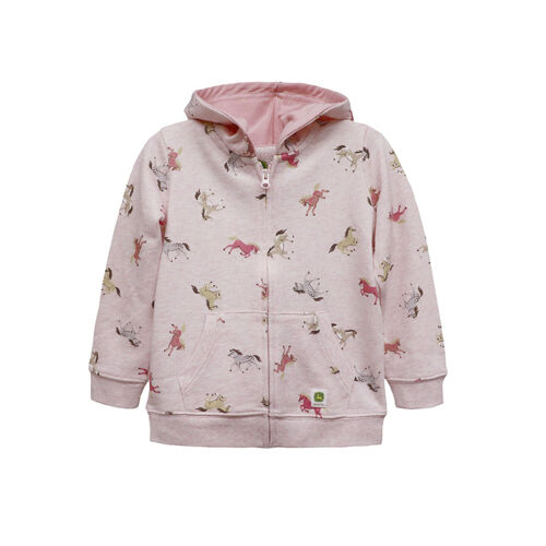 Pink john deere hoodie top