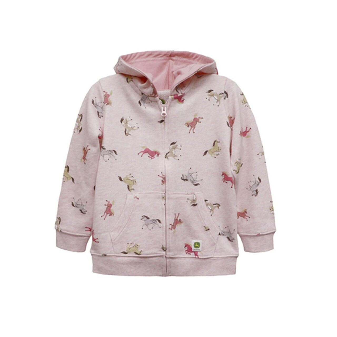 Pink Horse Zip Hoodie Sweatshirt Sz 5 - LP816865,  image number 0