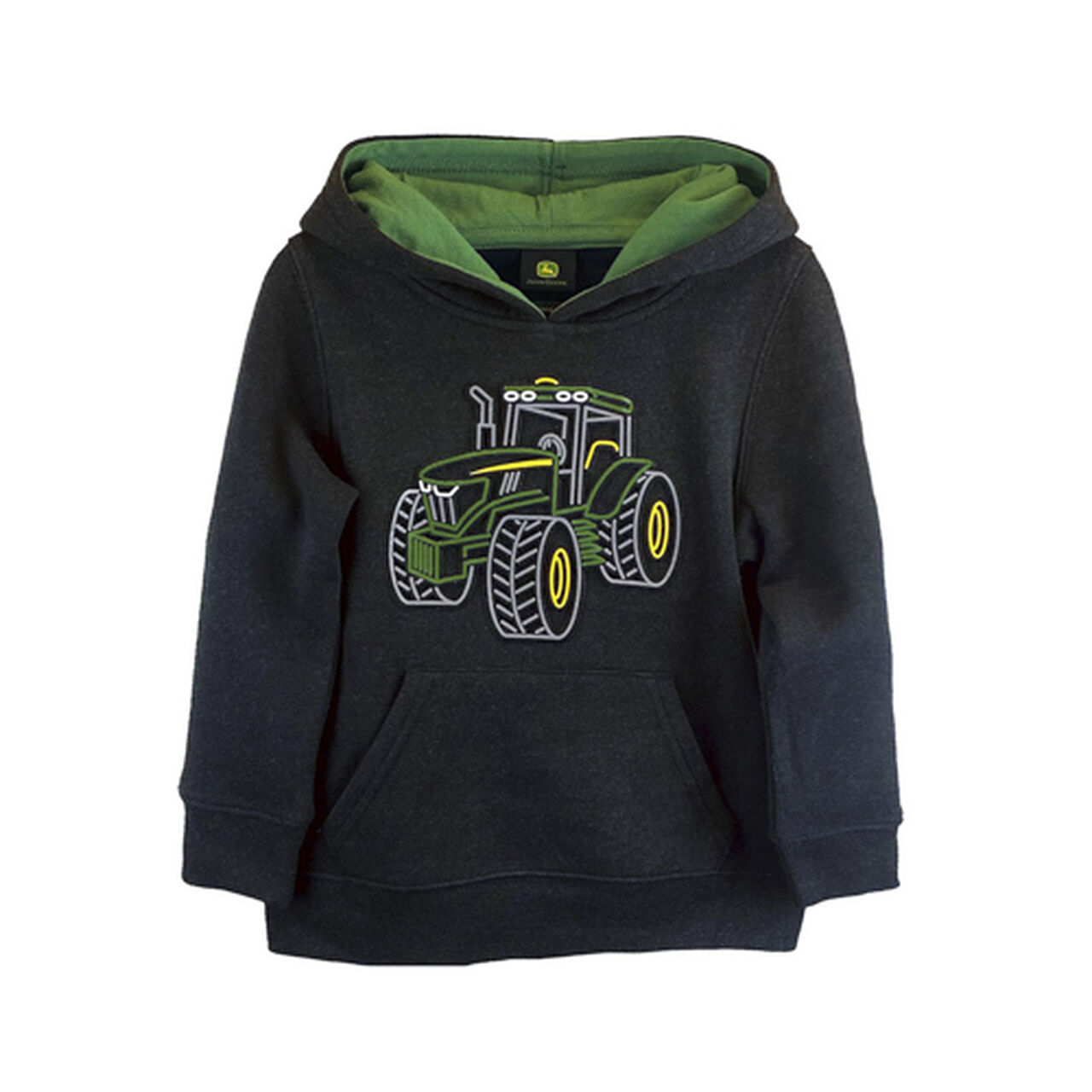 Black Tractor Outline Hoodie,  image number 0