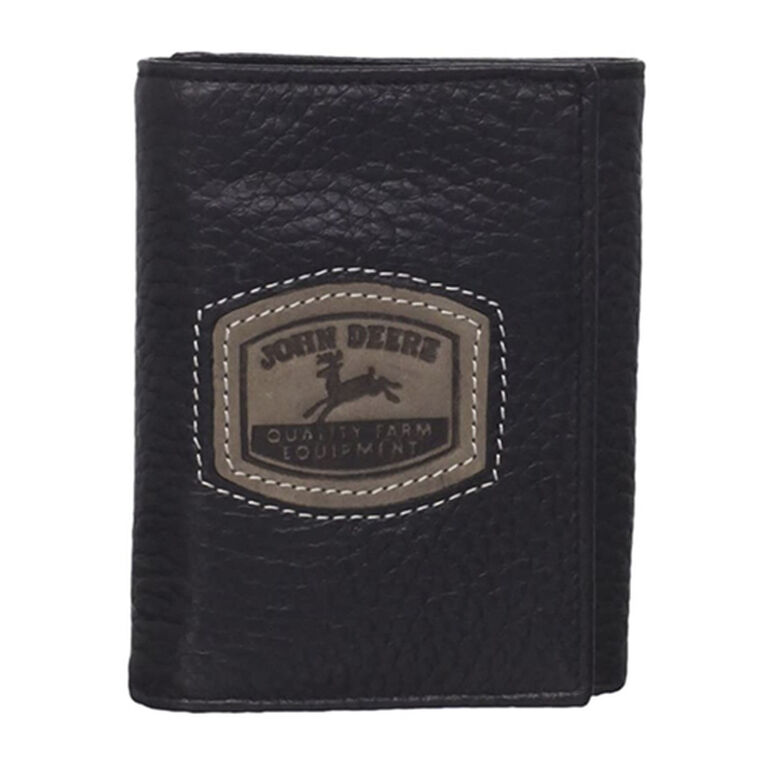 Black Vintage Logo Trifold Wallet - LP35478, 