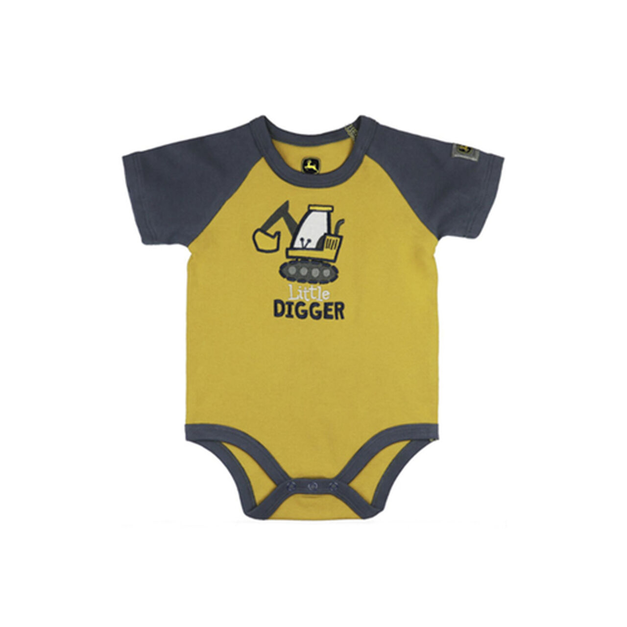 Gold Black Little Digger Bodysuit Sz 3/6M - LP794683,  image number 1