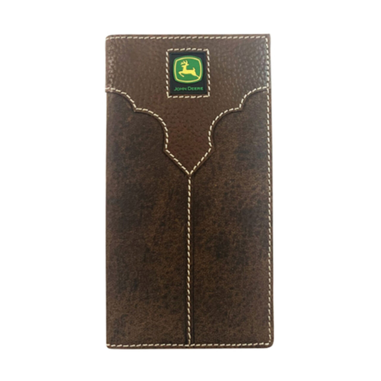 Genuine Rugged Leather Checkbook Wallet - LP83126,  image number 0