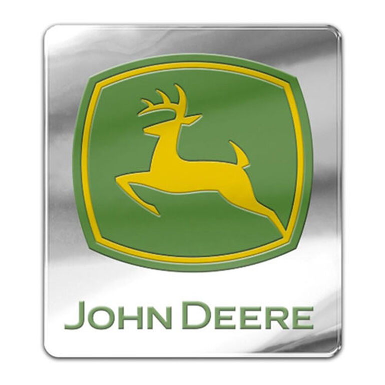 Acrylic Silver with Green and Yellow Logo Auto Emblem - LP79723, 