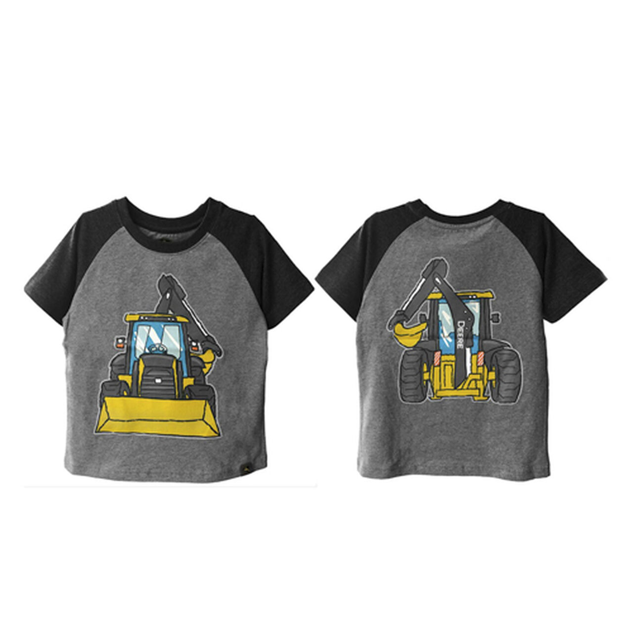 2 Tone Gray Coming Going Backhoe Loader Sz 3T - LP760083,  image number 0