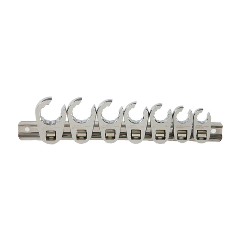 SAE 3/8" Drive Crow Foot Flare Nut Wrench Set - TY24358, 