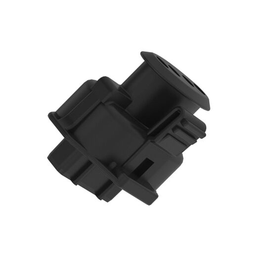 Bosch Black Electrical Connector Housing, 4 Cavities - 57M9498,  image number 1