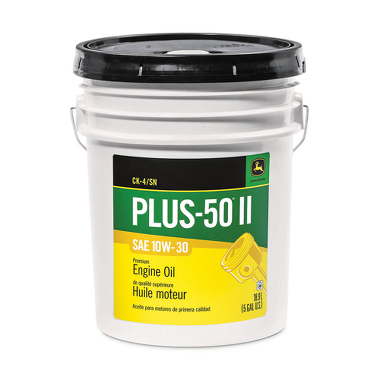 Premium Engine Oil, Plus-50? II, 10W-30, API CK4/SN, 18.9 Liter (5 Gallon) - TY26671, 