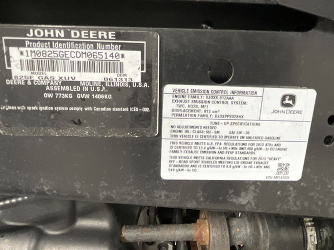 2013 XUV 825I GREEN - 433247,  image number 22