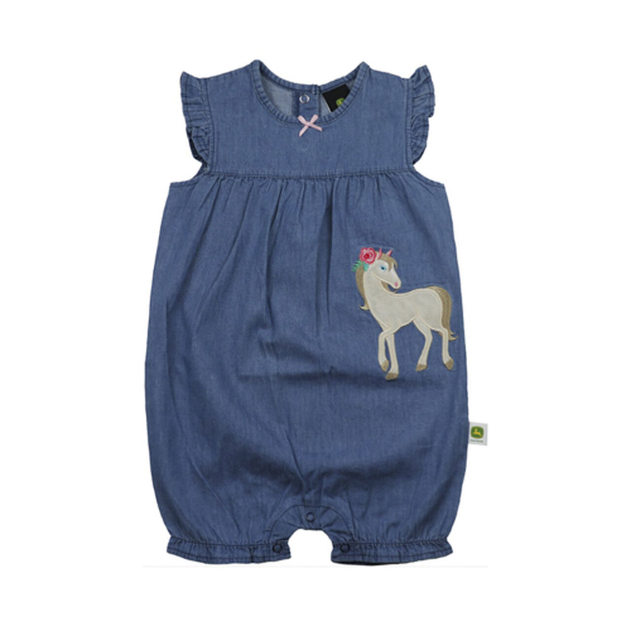 Soft Blue Denim Romper - LP79620,  image number 0