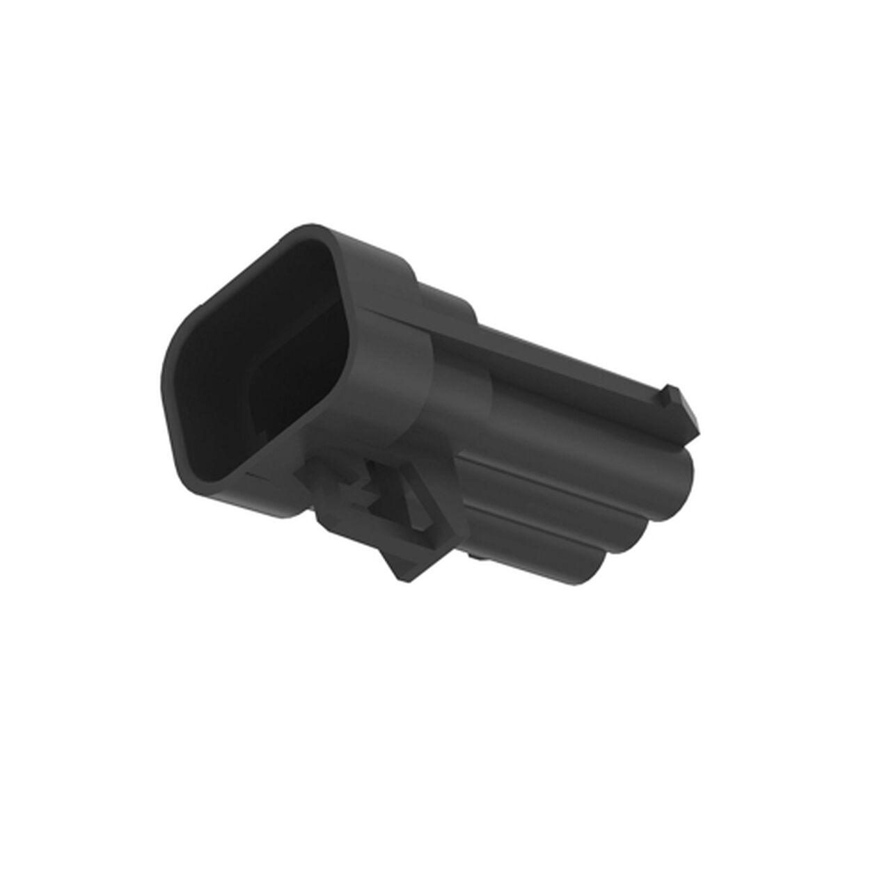 Black Internal Electrical Connector Housing, 6 Cavities - 57M7263,  image number 1