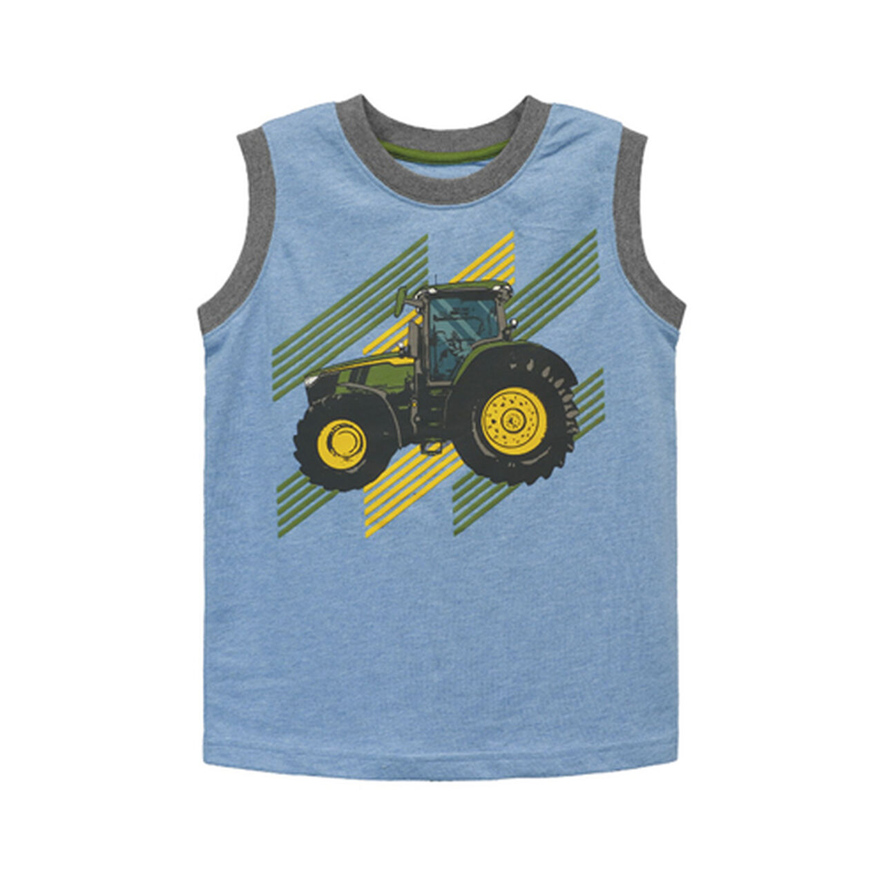 Blue Sleeveless Muscle Tractor T-Shirt Sz 6 - LP830396,  image number 0