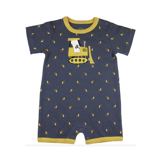 Ombre Blue Bulldozer Romper - LP79471,  image number 0