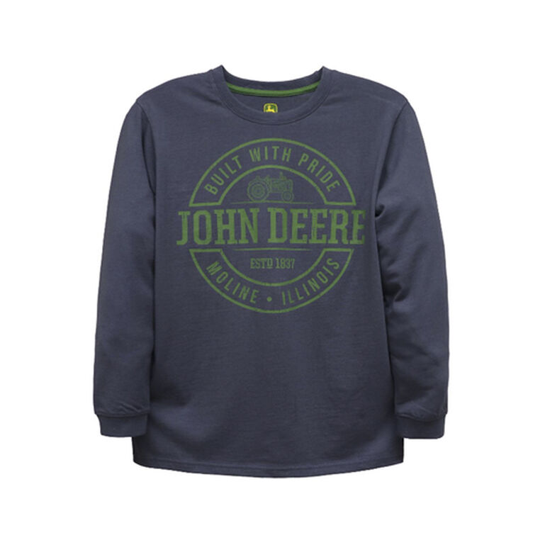 John Deere Ombre Blue Built with Pride T-Shirt LP8166910, 