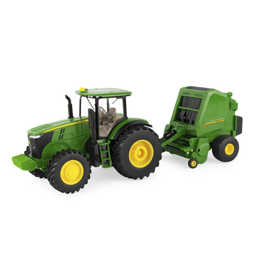 John Deere | 1:32 Scale 7270R Tractor & 560R Baler Set - LP79389