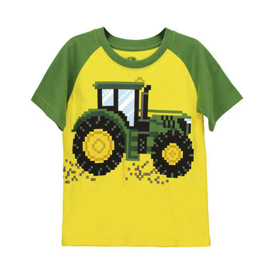 Green Yellow Digital Tractor T-Shirt Sz 2T - LP794832,  image number 1