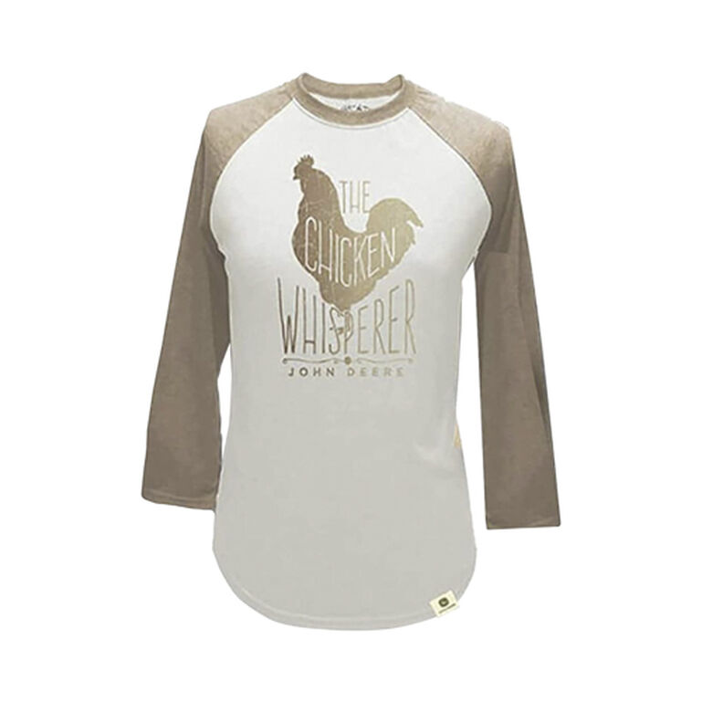 John Deere Ivory "Chicken Whisperer" T-Shirt - D24864579IV, 