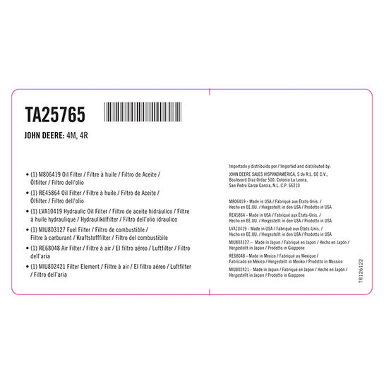 Filter Pak - TA25765,  image number 1
