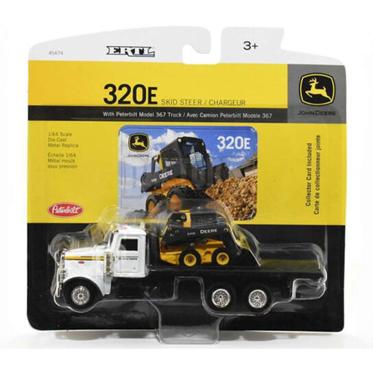 1:64 Scale 320E Skid Steer & Truck Toy - LP51309,  image number 1