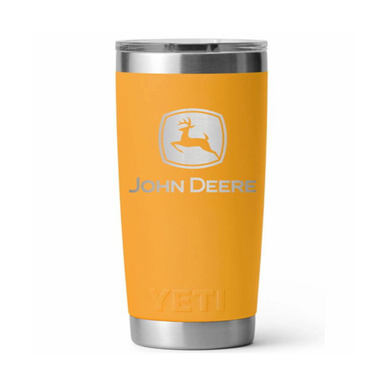 20 oz John Deere Construction Yellow Rambler - LP84484, 