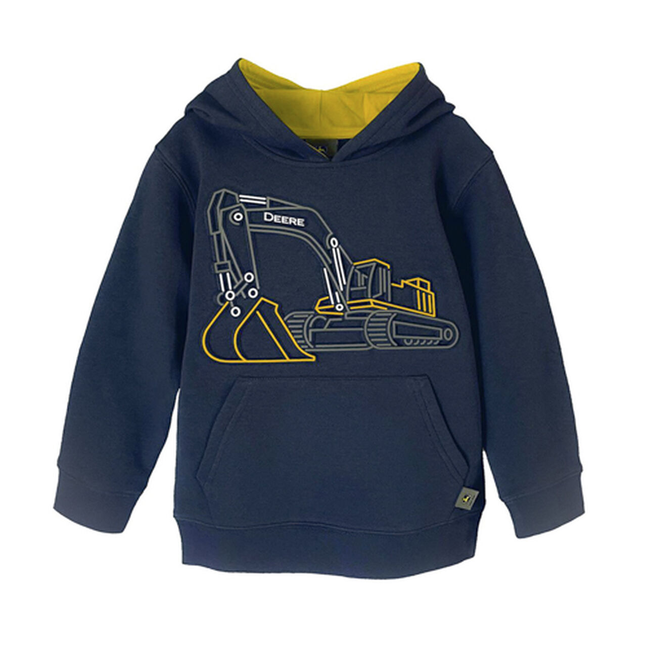 Fleece Hoodie with 3D Excavator - LP77466,  image number 0