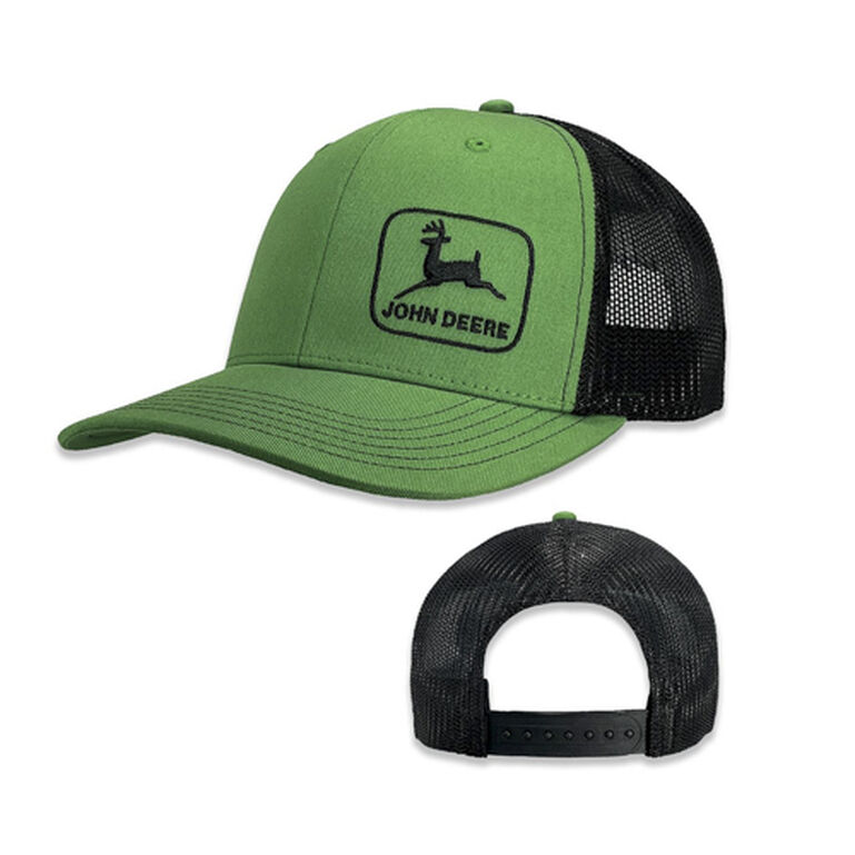 Moline 112 Green Black Mesh Side Vintage Logo Cap - LP82941, 