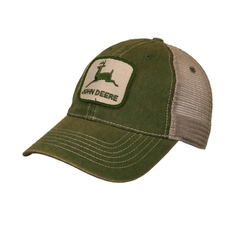 Green Vintage Logo Tan Mesh Hat - LP73336, 