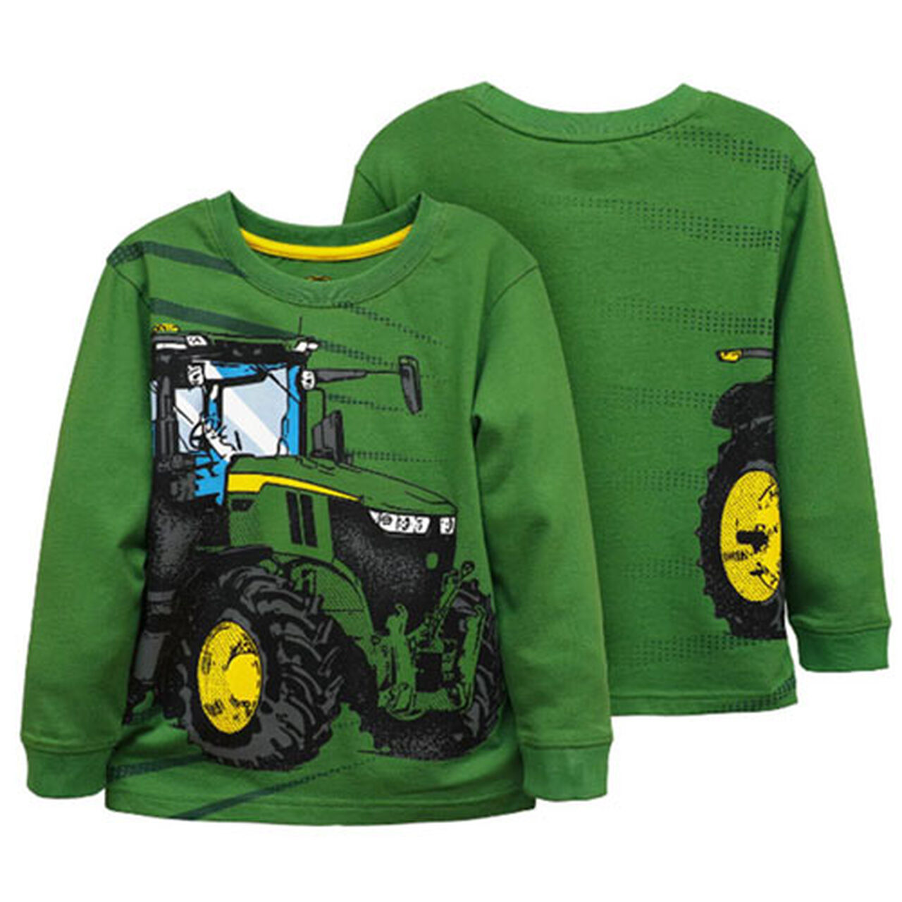 Green Large Tractor Long Sleeve T-Shirt - LP81633,  image number 0