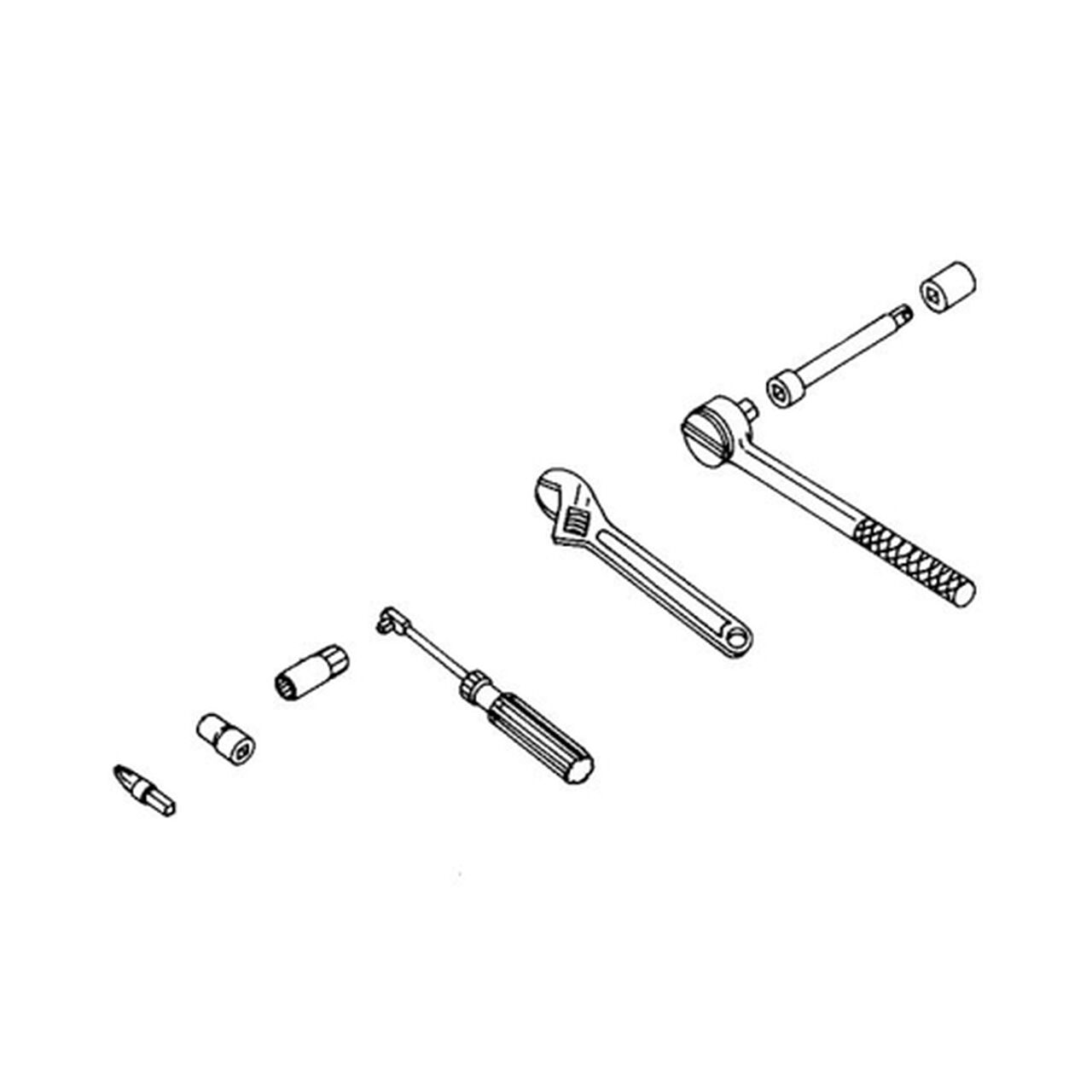 SAE and Metric 1/4" and 3/8" Drive Tool Set - TY24369,  image number 0
