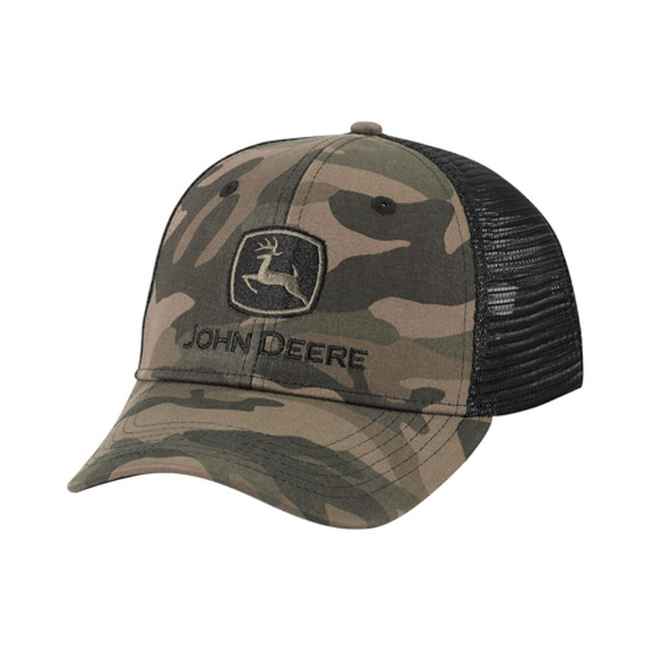 Military Camo Black Mesh Hat - LP76091,  image number 0