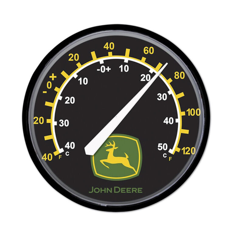 John Deere Black Thermometer with Logo - LP79693, 