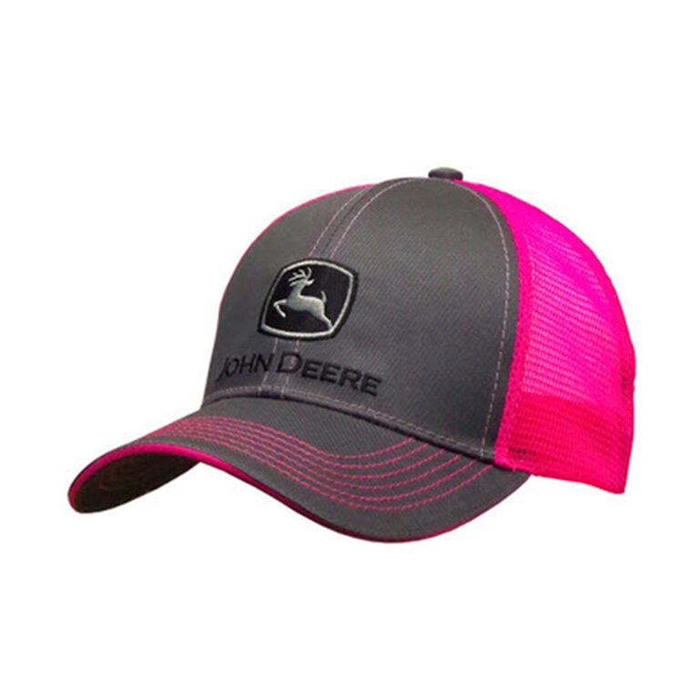 Ladies Gray and Neon Pink Hat - LP67036, 