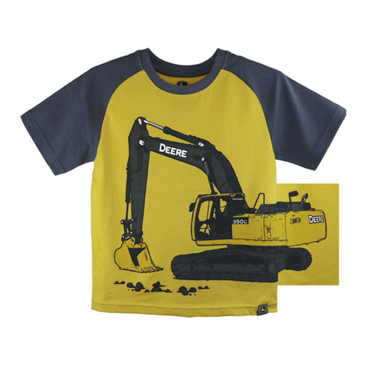 John Deere Construction Yellow Excavator T-Shirt - LP794915,  image number 0