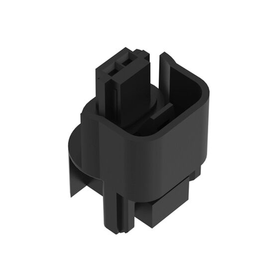 Black External Electrical Connector Housing, 2 Cavities - 57M9210,  image number 0