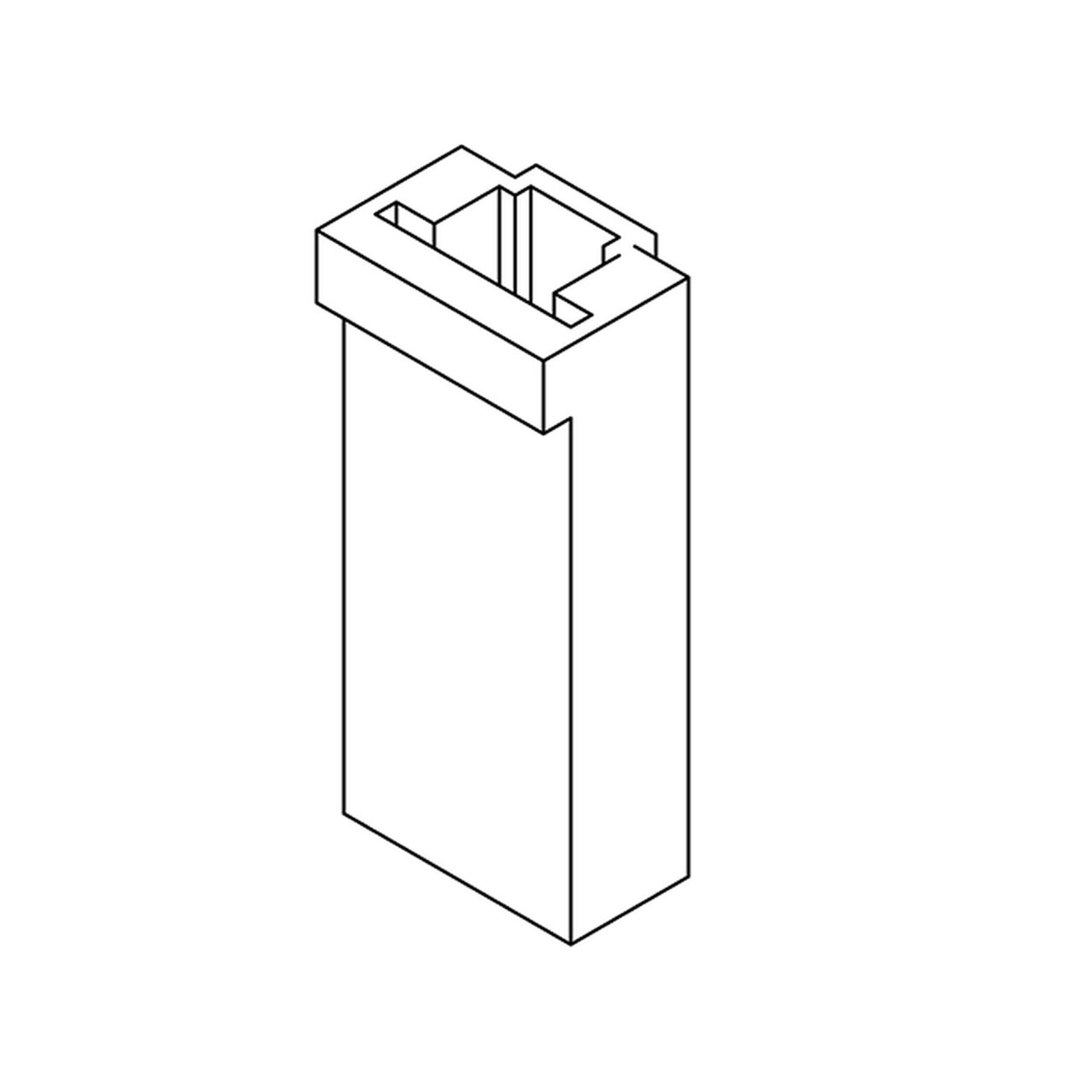 Electrical Connector Housing Female 1 Cavity - 57M8815,  image number 0