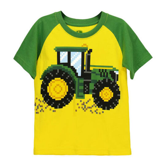 Green Yellow Digital Tractor T-Shirt Sz 2T - LP794832,  image number 0