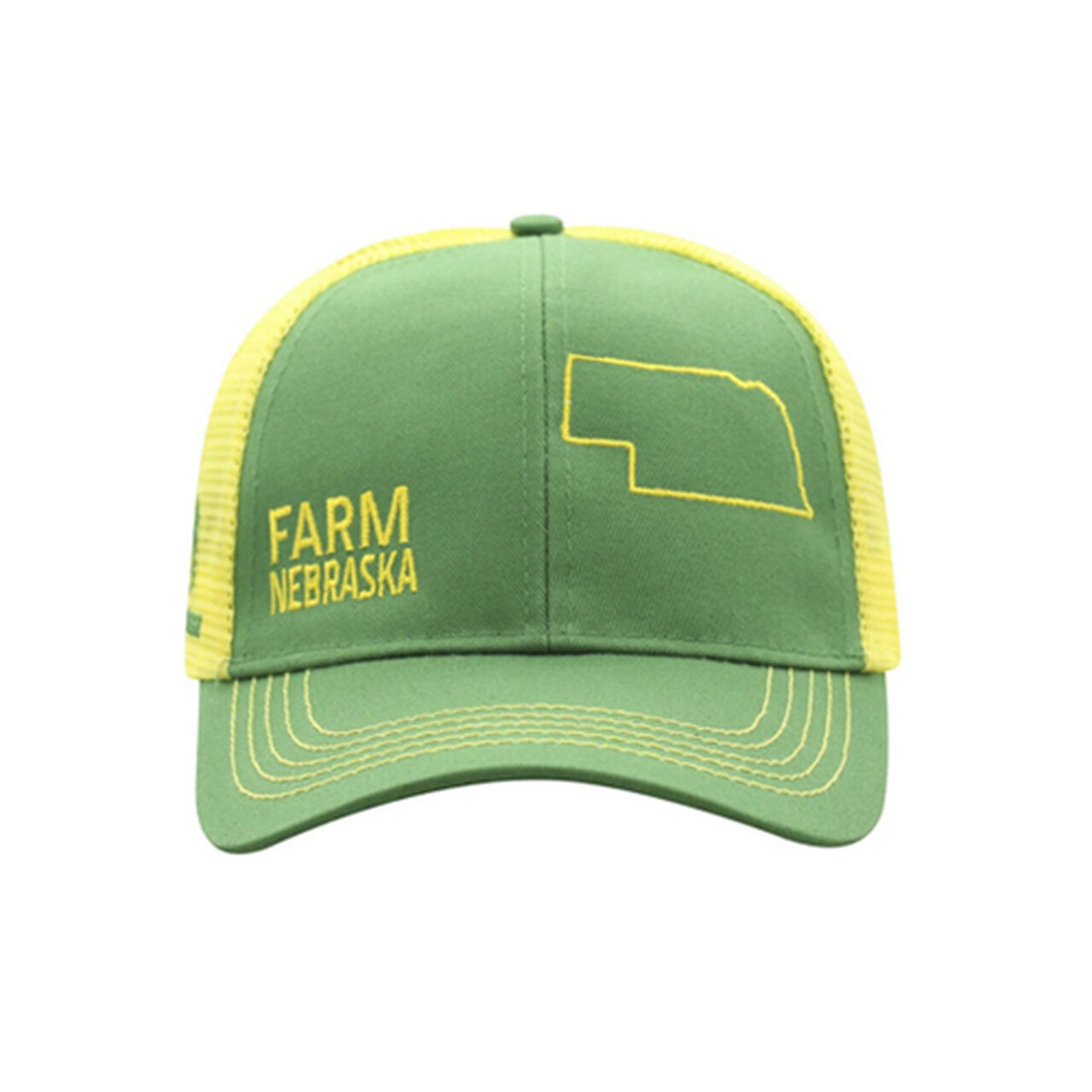 Green Yellow Mesh Farm Nebraska Hat - LP70821,  image number 0