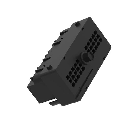 Black External Electrical Connector Housing, 30 Cavities - 57M8089,  image number 1