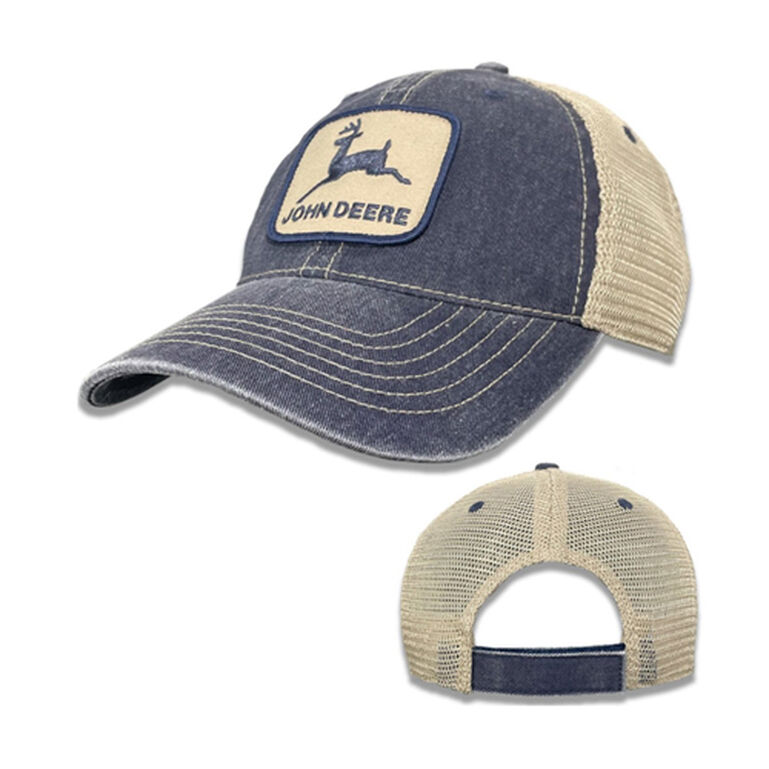 Blue Denim Stone Washed Vintage Logo Hat - LP82701, 