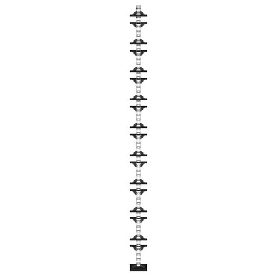 Upper Tailings Elevator Chain Assembly - AH148021,  image number 2