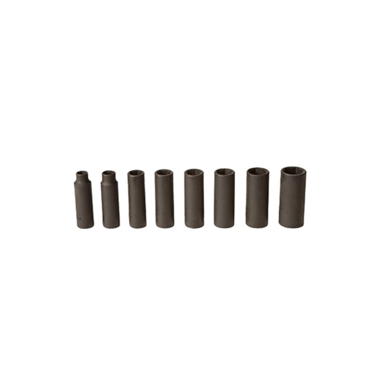 Metric 3/8" Drive Deep-Well Impact Sockets Set - TY27274, 