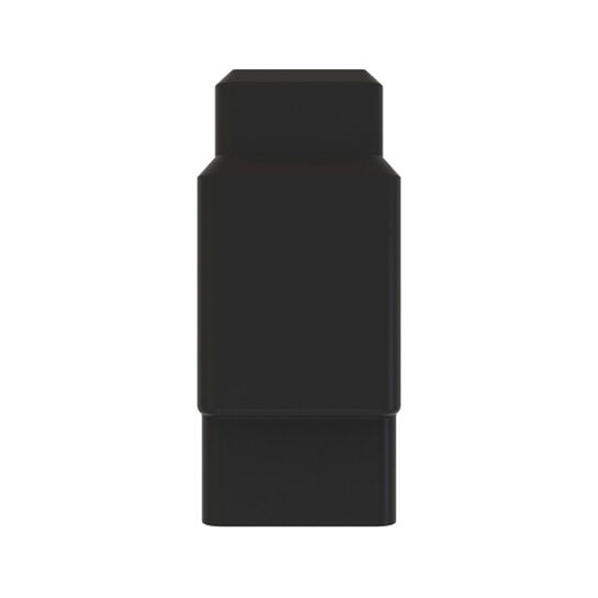 Black External Electrical Connector Housing, 2 Cavities - 57M10202,  image number 1